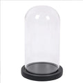 Cylindrical Black Base Glass Cover Transparent Dome Spherical Eternal Flower Ornaments Hand-made Dust Cover