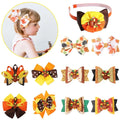 Thanksgiving Holiday Hair Bows With Clips Kids Girls  Hair Accessories