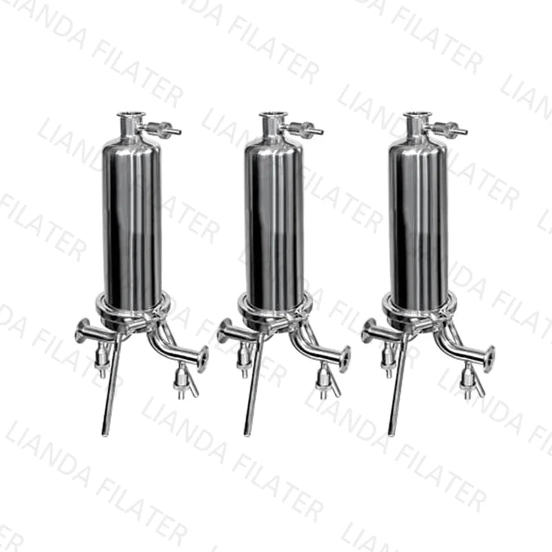 LIANDA New Oil Filtration Equipment Opening Stainless Steel Bag Filter Housing Cooling Tower Filtration System