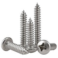 Galvanized Zinc Plated Steel Metric M1-M4 Pan Round Head Self Tapping Screws for Plastic