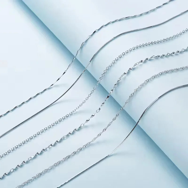 CDE Women Sterling Necklace Jewelry Chains 925 Sterling Silver With Extension Chain
