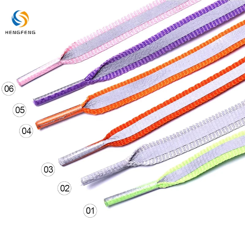 3M Reflective Safety Flat Laces - Basketball Running Sneakers Reflective Athletic 3M Shoelace