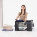 Best Selling  Reinforced Handle Large Capacity Clothes Foldable Storage Bag Organizer
