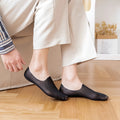 New Spring Men's Breathable Anti-odor Absorb Sweat Gauze Seamless Invisible Socks Cotton Non-slip ultra Thin No Show Socks