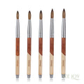 Professional SeeJoy Kolinsky Acrylic Nail Art Brush Wooden Handle 18cm Length 8#-16# Size PVC Tube