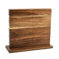 Customized Kitchen Knife  Rack Acacia Wood Multi-functional Magnetic Knife Holder and Block