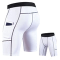 Sports Yoga Shorts Men's Summer High Stretch Speed Dry Tight Pants Sraining Running Fitness Five Quarter Pants