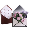 Custom logo Wholesale Rose Packing Paper Envelope Floral Arrangement Gift Packaging Box for Flower