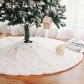 Good Style Cartoon Printing Tree Skirt Decoration Silver Gold Snow Tree Skirt Christmas Tree Skirt