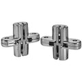 Meixiu HL2504291038 180 Degree Invisible Cross Hinge Zinc Plated Indoor Hidden Concealed Door Cabinet Cupboard Modern