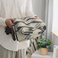 3D Cube Cotton Knitted Plaid Blanket Three Color Contrast Delicate Nordic Bedspread Blanket Soft Bed Summer Quilt Blanket