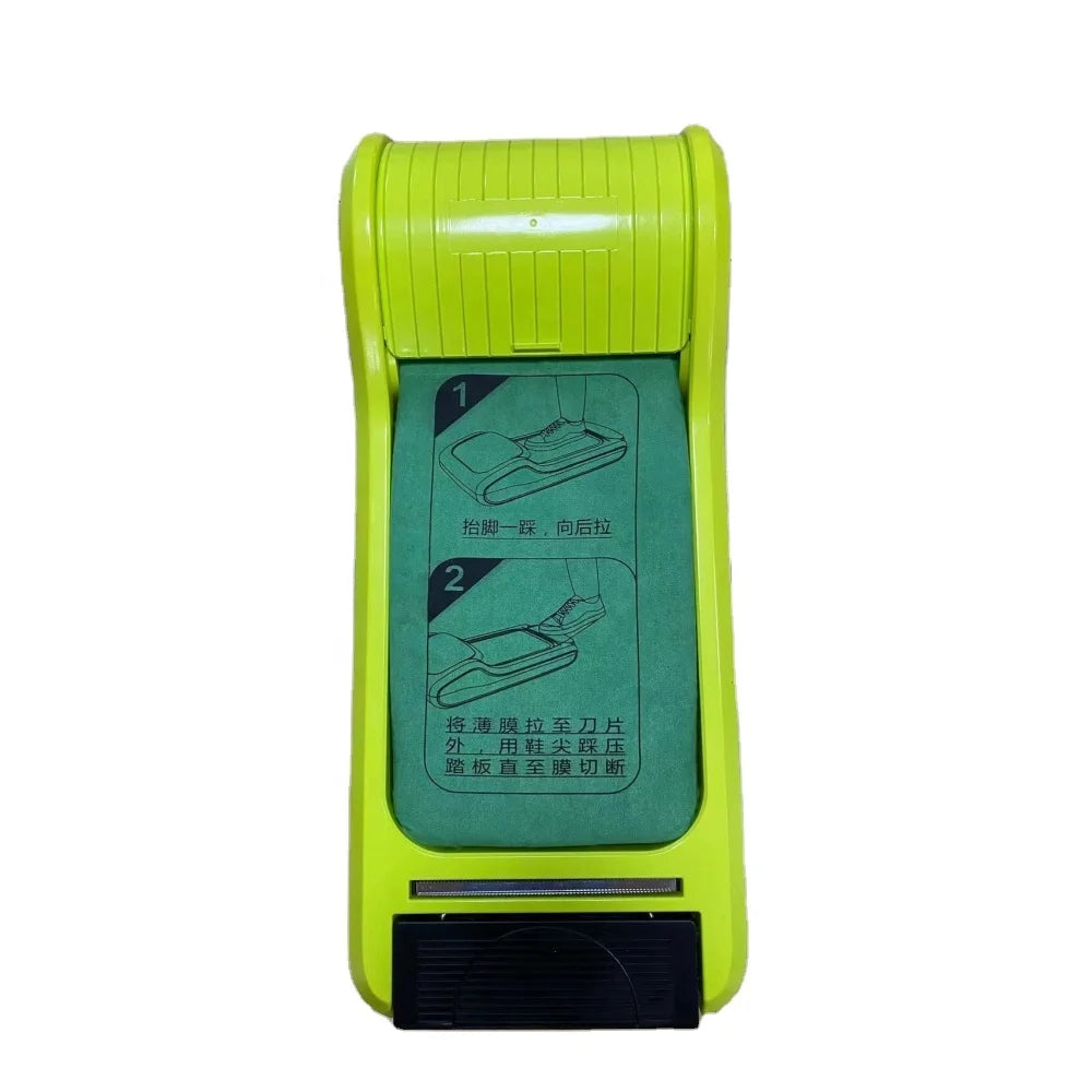 Top Quality Cheap Price Automatic Shoe Membrane Machine Shoe Films Dispenser Green Color Widely Use in Hospital Factory Lab