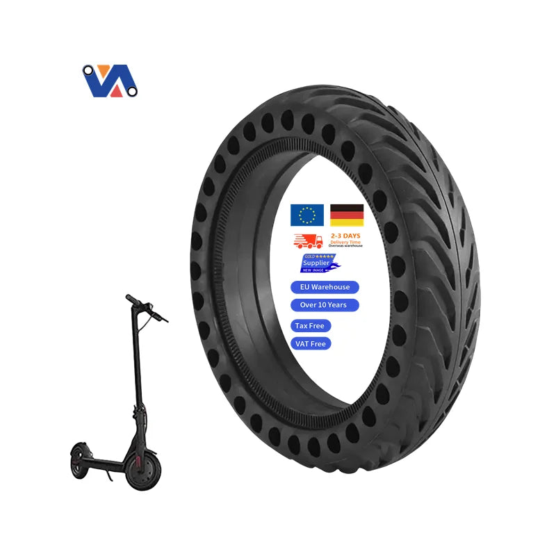 New Image EU Warehouse Stock Spare Part for Xiaomi M365 Electric Scooter 8.5x2 Solid Tire 8 1/2 Inch Rubber Tyres