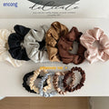 Custom Logo Label 19 Momme Luxury Silk Hair Tie 100% Pure Mulberry Skinny Size Elastic Hair Bands for Ladies