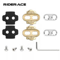 RIDERACE Pedal Cleats Adapter Converter Clips Eggbeater Mallet Durable Mountain Bike Locking Pedal Metal Crank Cleats Screw Set