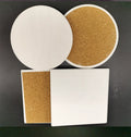 Square 10.8cm  Unglazed Ceramic Coaster Matte Absorbent Custom Patterns UV Printing Ceramic Coasters Factory Directly Sell