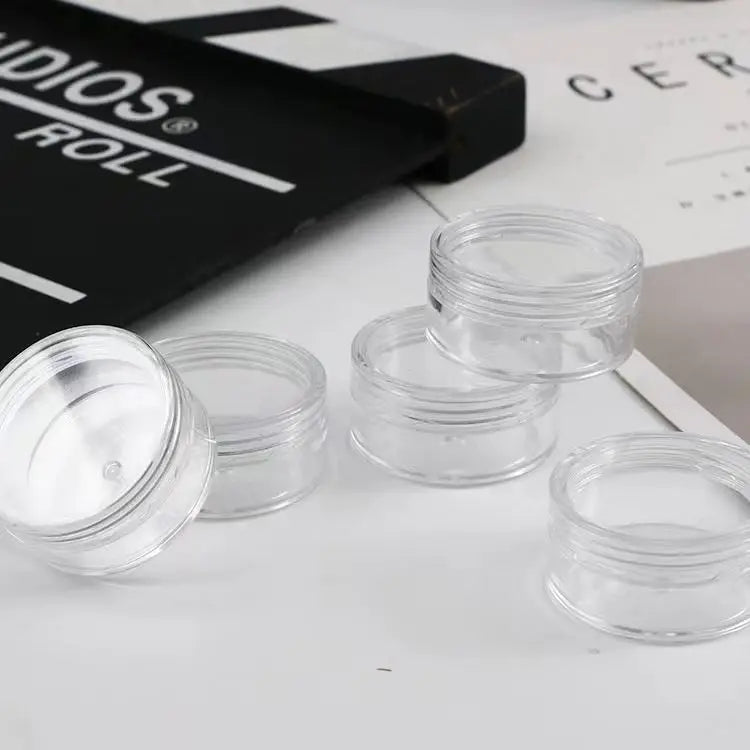 5g Empty clear Plastic Jar in Stock Transparent Cream Jar