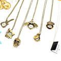 Student Creative Graduation Gift Simple Cute Quartz Watch Necklace Statement Flip Pocket Watch Necklace for Girls Boys