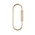 EDC Brass Keychain With Lock Golden Camping Carabiner Survival Camping Equipment Buckles Hooks Key Ring Accessories