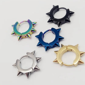 Manufacturers Direct European and American Stainless Steel Pointed Conical Ear Trend Hop Six Piercing Ring Pi