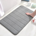 Quick-Drying Stripe Pattern Soft and Comfortable Super Water Absorption Flannel Sponge Bath Mats