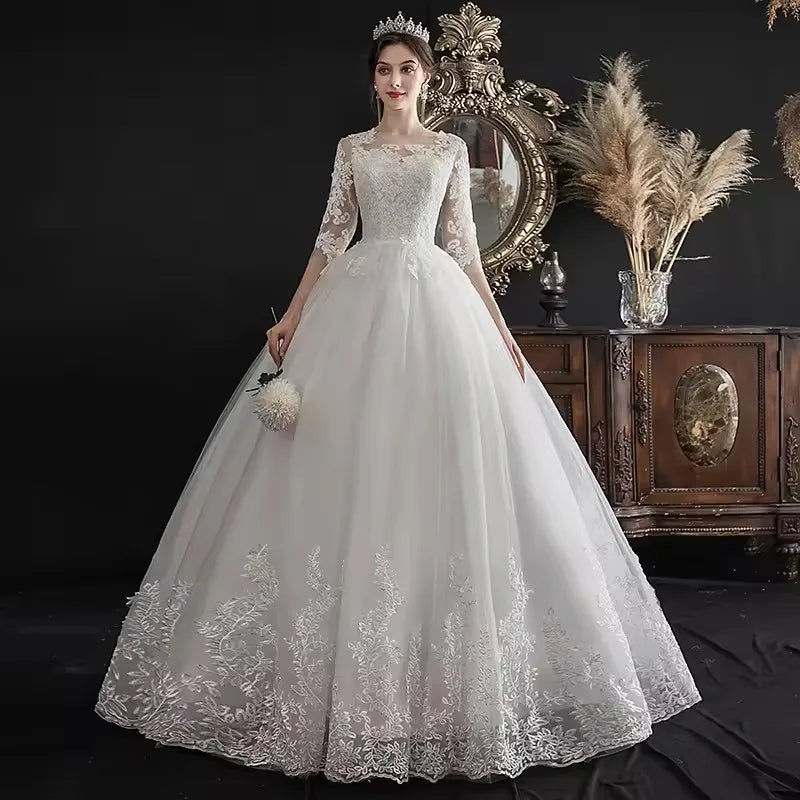 Latest Design Wedding Frock Vestido Boda Wedding Dress Bridal Gown