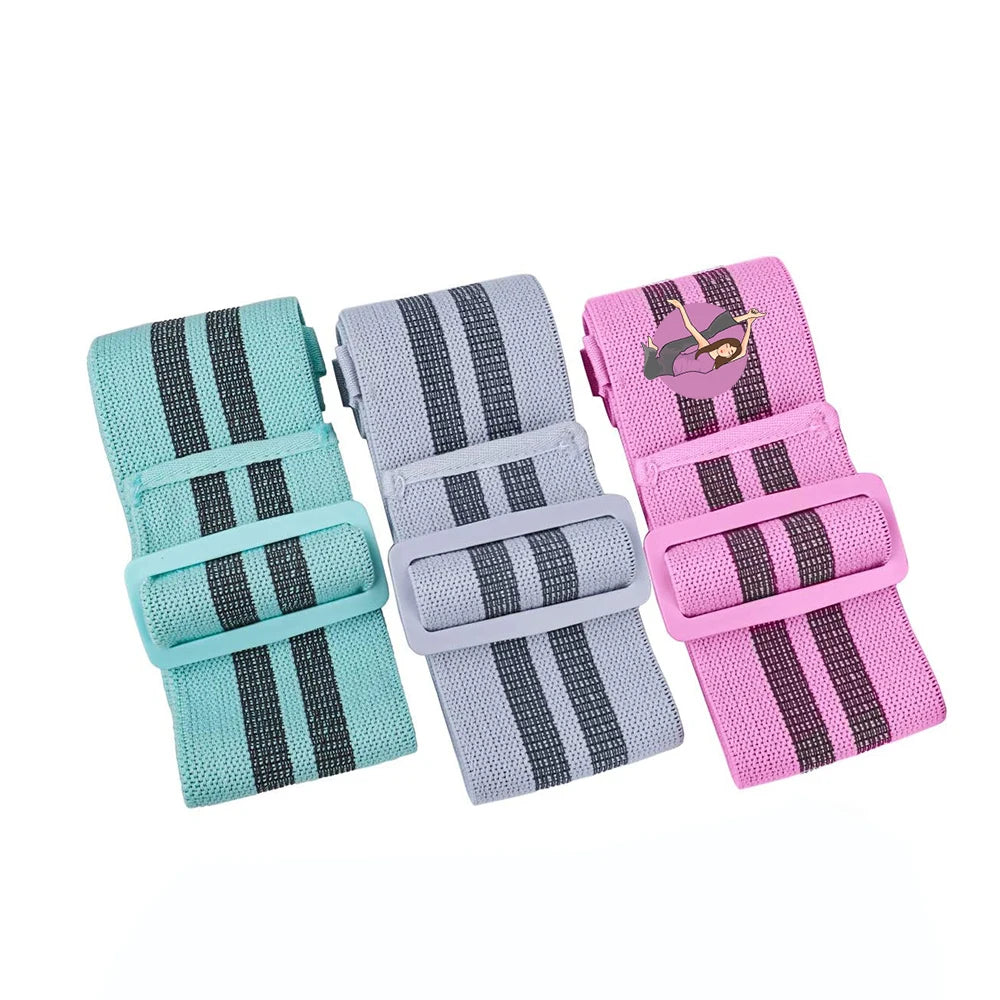 Adjustable Hip Stretchy Fabric Pilates Resistance Band Exercise Wholesale
