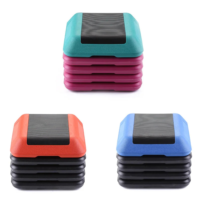 Adjustable High Step Aerobic Platform for Home Gym Exercise 16"x16" Workout Stepper