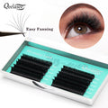 Qeelasee Mega Volume 0.03 .05 07 Cashmere Lash Extensions Easy Fan Lash Tray C Cc D Dd L M Curl Easy Fan Eyelash Extention