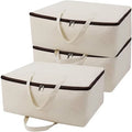 Breathable Canvas Soft Storage Bag with Handles Organic Beige Zipper Dust Bag Reusable with Logo Printed