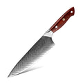 7.5" Damascus Japanese AUS10 Steel 67 Layers High Carbon Steel Razor Sharp Kitchen Best Chefs Knife with Africa Rose Wood Handle
