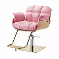 Pink Leather Color Hair Chair Barber Salon Styling Chairs