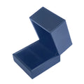 Customized Luxury Black PU Leather Ring Box with Paper Packaging 6*6.5*5cm