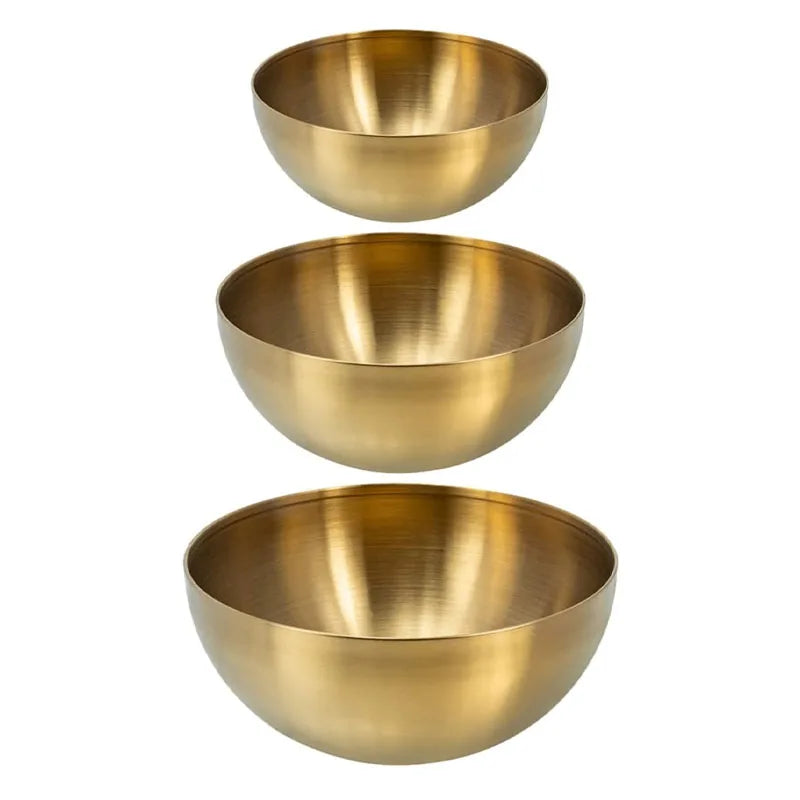 Dishwasher Safe Stainless Steel Salad Meal Prep Serving Noodle Soup Ramen Bowls Mixing Salad Bowls