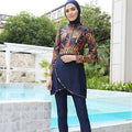 MOTIVE FORCE Cheap Islamic Swimming Suit Custom Design Burkini Muslim Swimwear Women Oversized Burkini Swimsuits for Women 2023