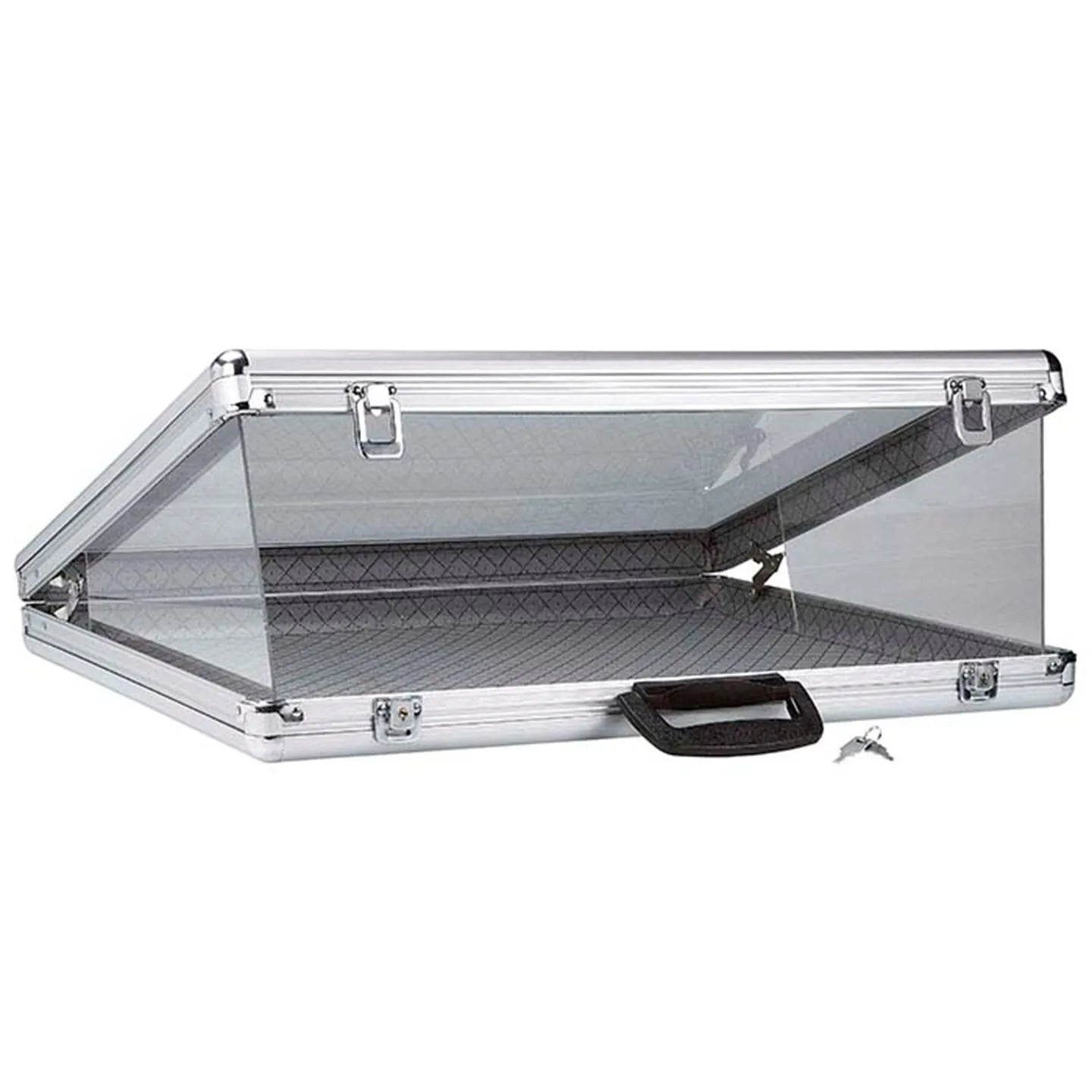 Aluminum Glass Top Display Storage Case for Tools