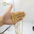 Fatingna Fashion Factory Prices Stainless Steel 18k Gold Plate Custom Jewelry Any Language Font Babygirl Custom Name Necklace