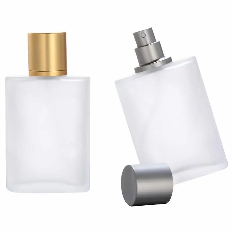 MUB 30ml 50ml 100ml Square Frosted Glass Pump Spray Perfume Bottle Matte Empty Glass Bottles in Stock