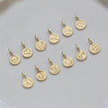 Gold Color S925 Designer Jewelry Cuban Chain Small Coin Zodica Necklace