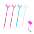 Plastic Eyelash Perming Stick  Lashes Extension Hot Glue Spoon Y Shape Comb Brush Lash Lifting Curler Applicator Eyelash Tools