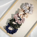 3.5CM 22Momme 100% Mulberry Silk Scrunchies Hair Ties Genuine Mulberry Silk In-Stock for Quick Purchase