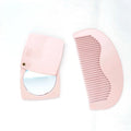SAIYII Factory Custom Logo Color Design Cellulose Acetate Mirror Korean Pink Anti Static Hair Comb and Mirror Set
