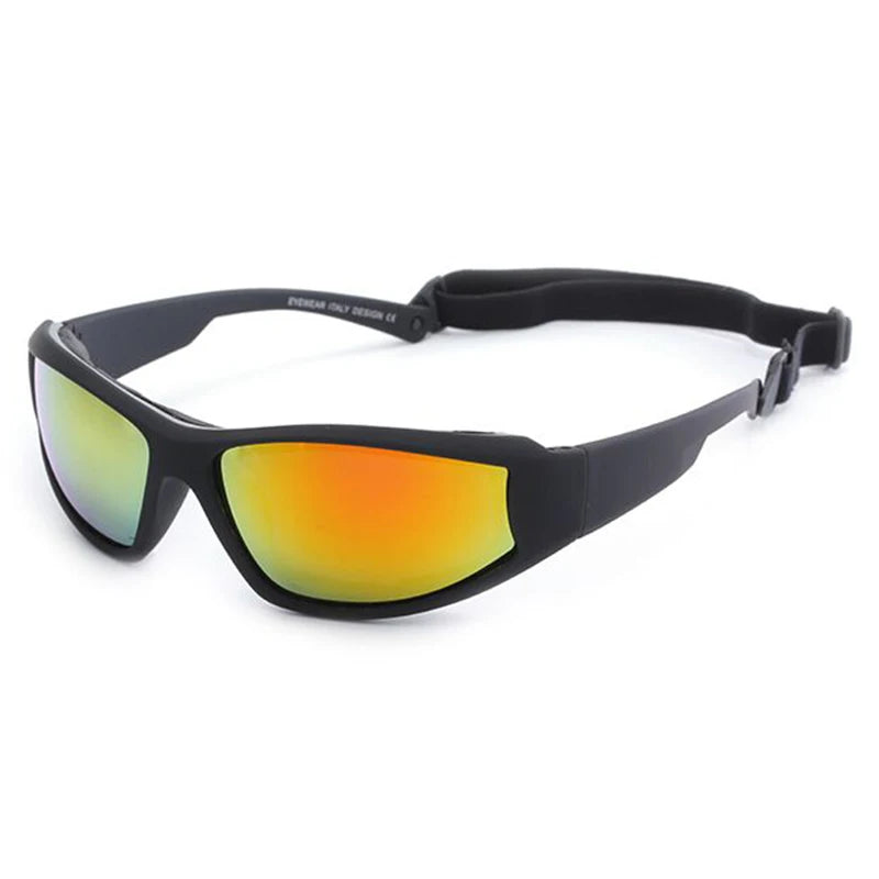 1236 Durable Resin Frame Polarized Unbreakable Sport Sunglasses Cycling Men