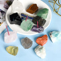Wholesale Crystal Quartz Natural Rough Stone Gemstone Rose Quartz Amethyst Holder Incense Stick Holder