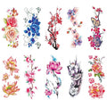 37 Designs Arm Man Temporary Tattoos butterfly Rose Lotus Flower Tattoos