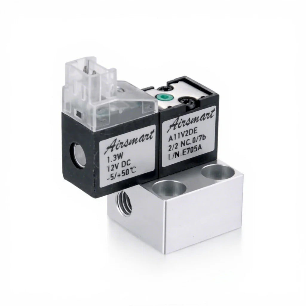 A11V2DE High Pressure Mini 2-Position 2-Way 12V DC Solenoid Valve with Control Structure for Gas Medium OEM Customizable