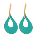 SC Hot Trendy Hollow Geometric Round Water Drop Earrings Fashion Short Drop Hollow Earrings for Women