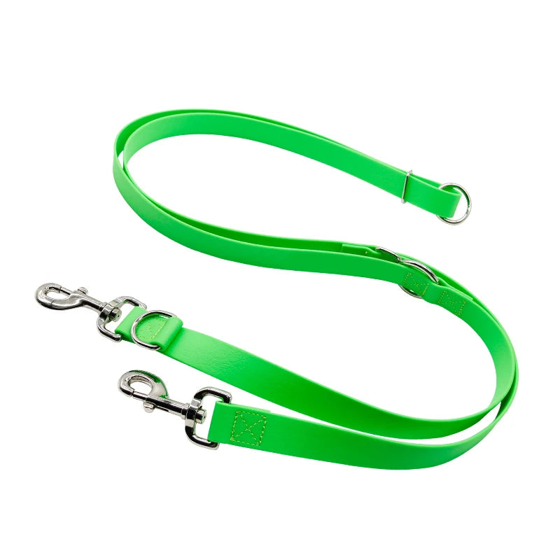 Newest Double Pet Dog Leash Multi-Functional Waterproof Odor Resistant Easy to Clean Made From Durable PVC Nylon Personalized