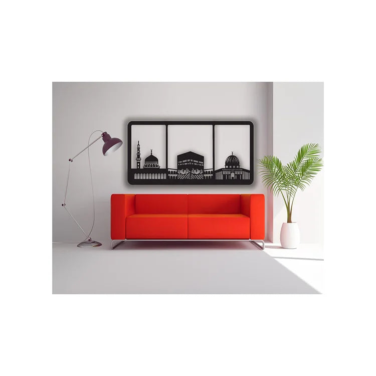 Factory Good Price Living Room Background Stable Colorfast Black Framed Metal Wall Art Home Decorated