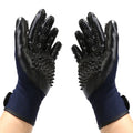 Eco-Friendly Polyester Bathing Gloves with Hand Brush Eco Rubber Hair Remover & Massage Features for Pet Grooming & Bathroom Use
